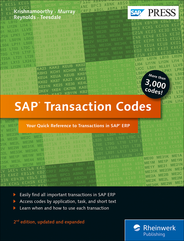 SAP Transaction Codes - Your Quick Reference to Transactions in SAP ERP